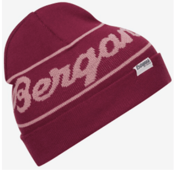 Hovedbilde Bergans LogoYouth Beanie Beet Red / Pastel Pink