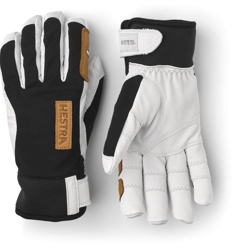 Hestra Ergo Grip Active Wool Terry - 5 Finger Black/Offwhite