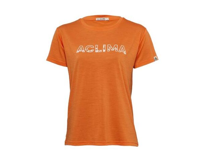 Hovedbilde Aclima LightWool 140 classic tee Logo W's orange ...