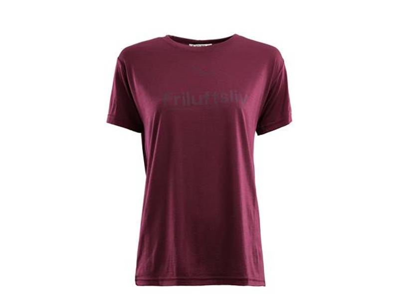 Aclima LightWool classic tee friluftsliv W's Zinfandel