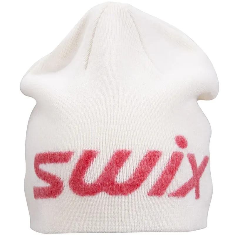 swix logo beanie kvit