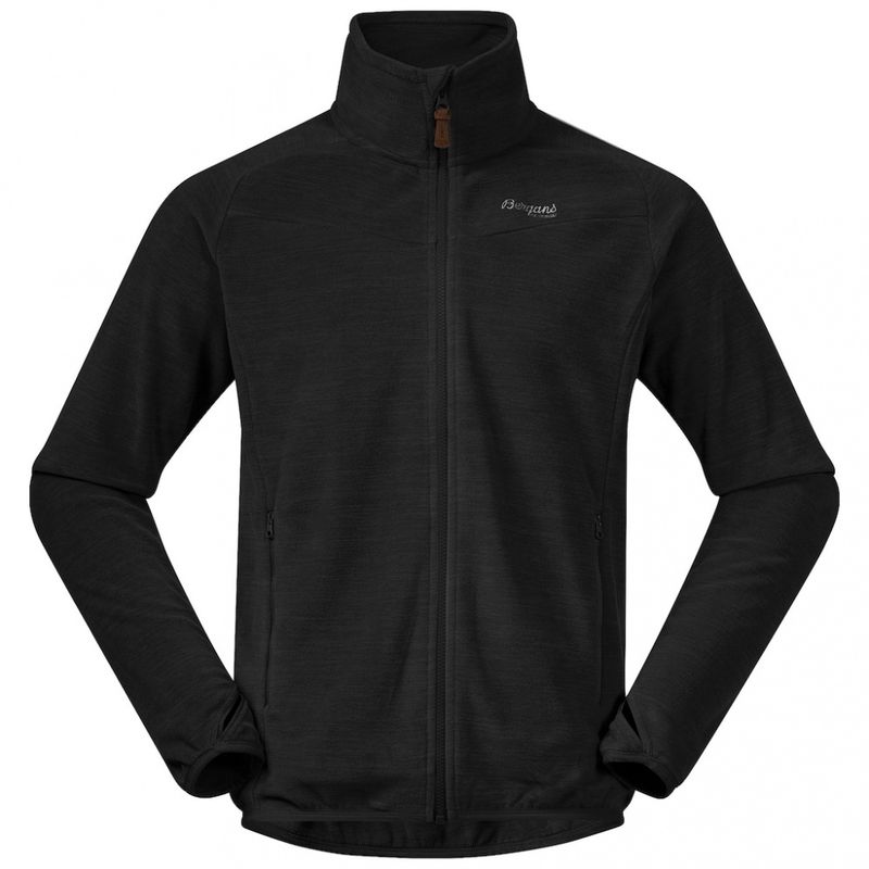 Bergans HAREID FLEECE JACKET NOHOOD Orion Black